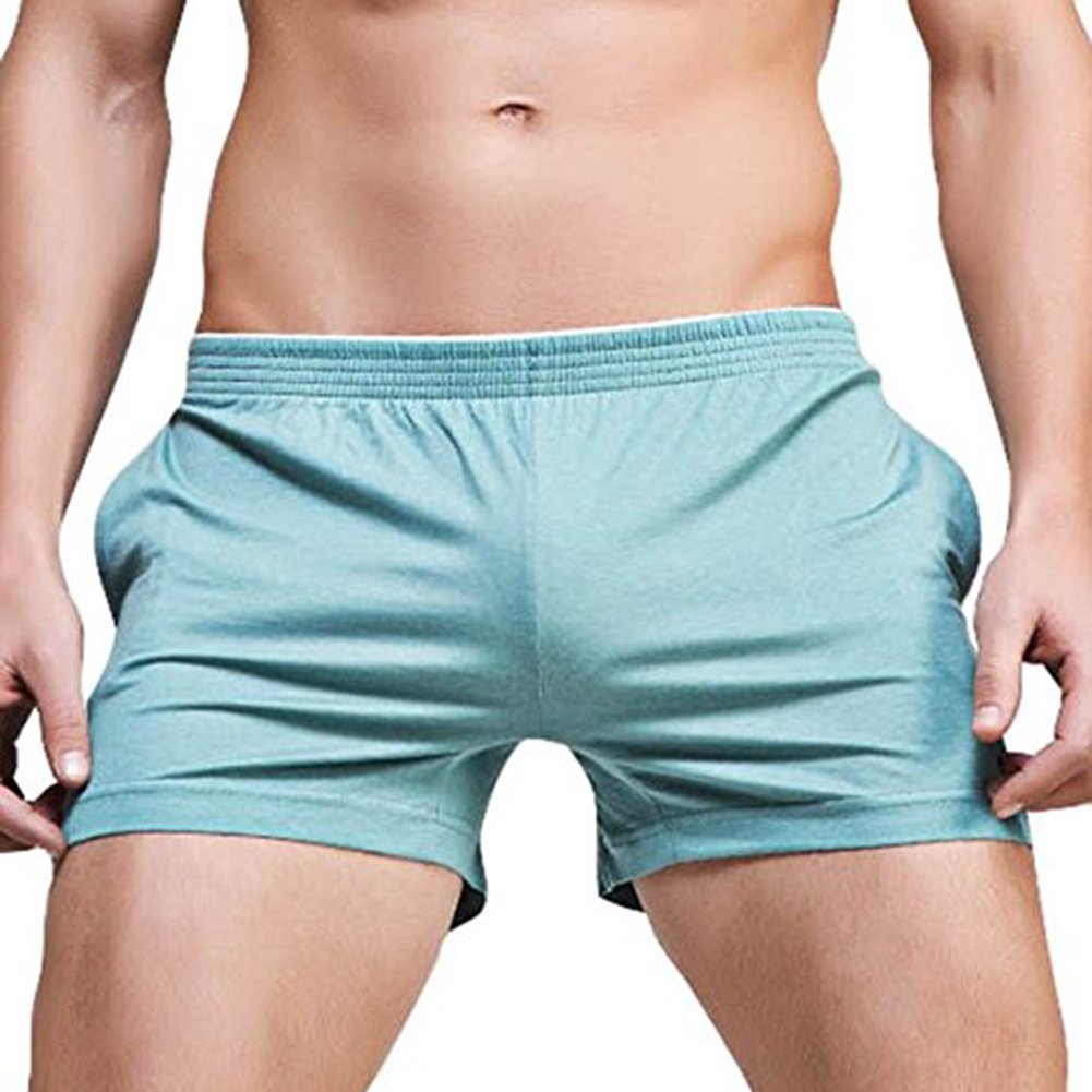 **Sandbank Men's Quick-Dry Running Shorts with Pockets - Lightweight Gym Workout & Lounge Sleep Bottoms for Active Lifestyle**