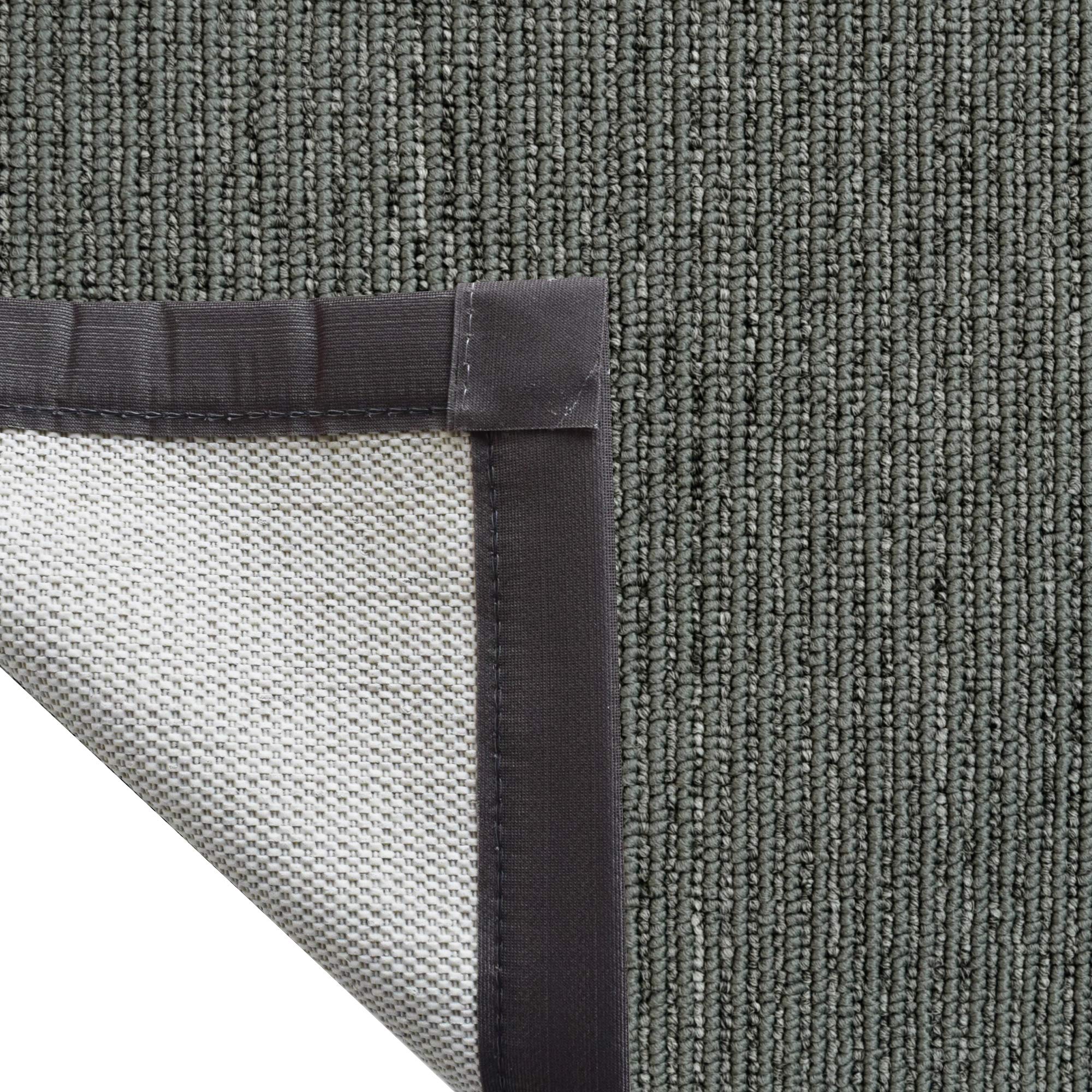 iCustomRug Synthetic Sisal Runner Rug - Soft Stain Resistant Easy Clean Graphite 28.5