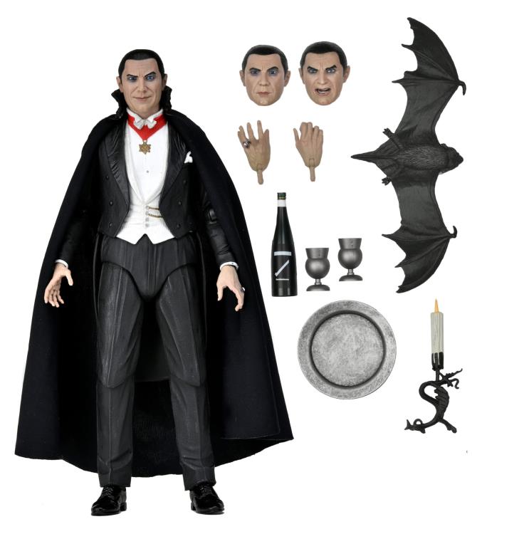 Universal Monsters Ultimate Dracula (Transylvania) Action Figure - Collectible Horror Movie Character for Halloween Decor & Display