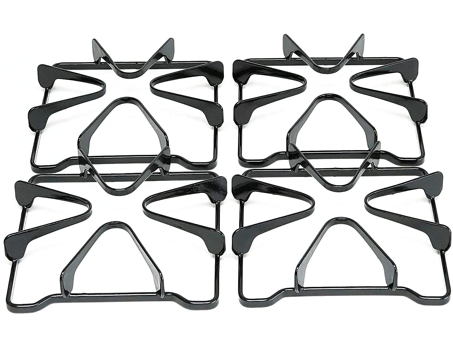 4-Pack Replacement Gas Stove Cooking Grates for Whirlpool WPW10268483 (8-1/4