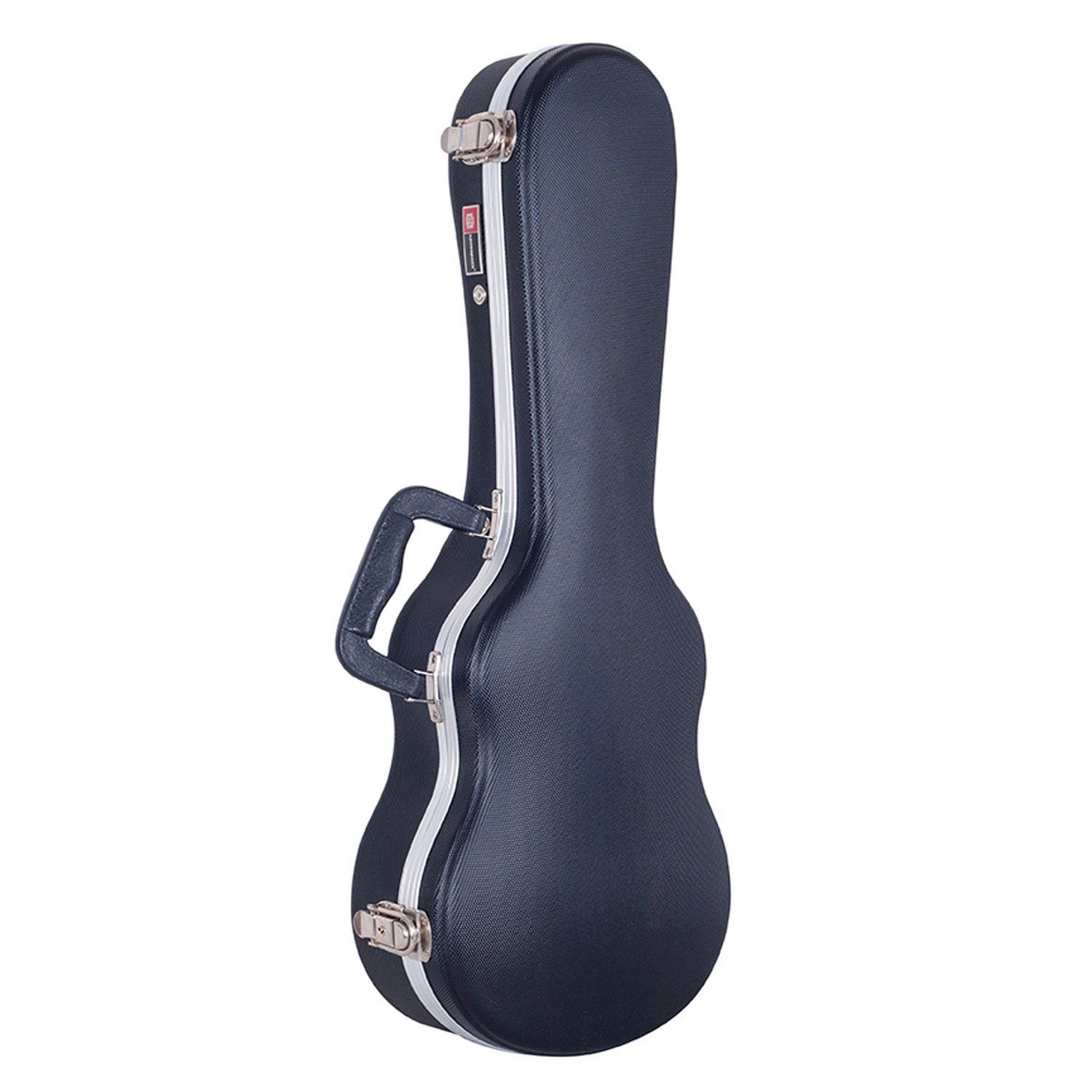 Crossrock CRA800CUBK Black ABS Molded Concert Ukulele Case - Durable Protection for Travel & Performance | Perfect for Musicians, Students & Performers