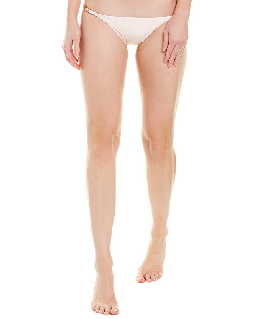 ViX Swimwear Women's Vanilla Tab Side Hipster Bikini Bottom - Nude Tan S - Sexy High Cut Swimwear for Beach, Pool & Vacation