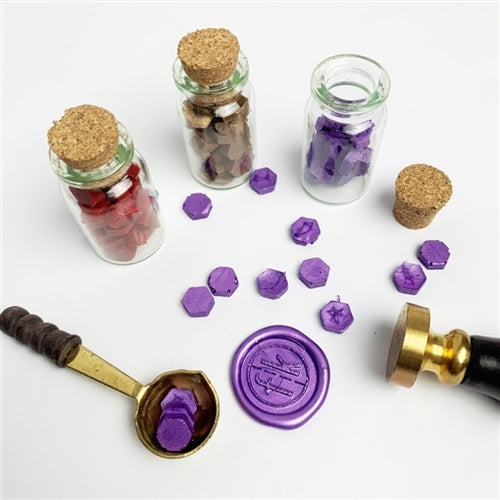 Premium Bead Sealing Wax Kit - Elegant Gift Box with Wax Sticks, Spoon & Seal Stamp - Perfect for DIY Crafts, Wedding Invitations & Scrapbooking