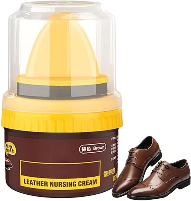 **XAVRY Leather Repair Cream - Liquid Shoe Polish & Shine for Shoes, Bags & Furniture | Protects Leather from Scuffs & Scratches | Natural Shoe Care Cream with Sponge Applicator | Perfect for Boots, Handbags & Sofas**