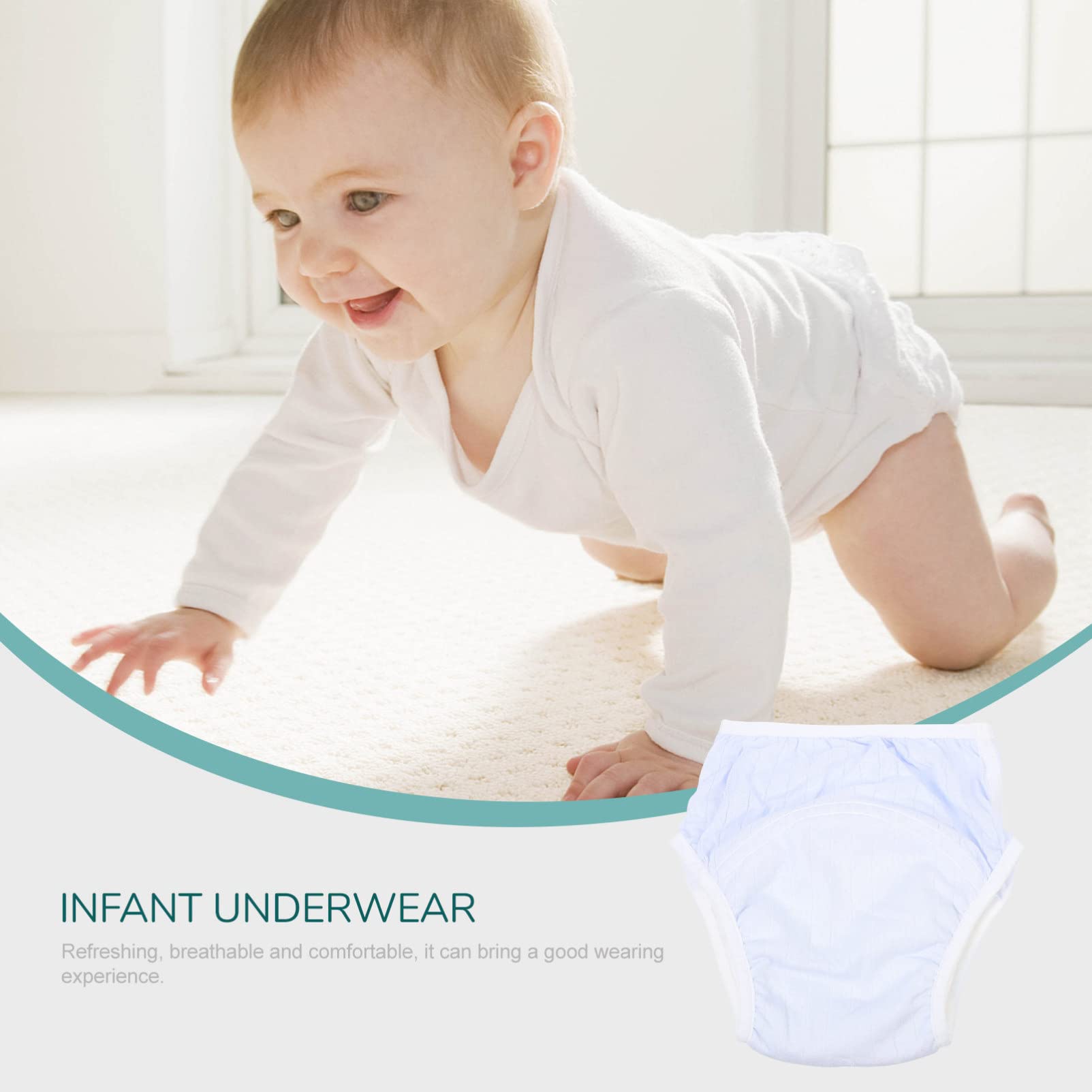 Waterproof Baby Bibs & Training Pants - Soft Infant Underwear for Potty Training | Leak-Proof Toddler Diaper Pants | Ideal for Daycare, Travel & Home Use