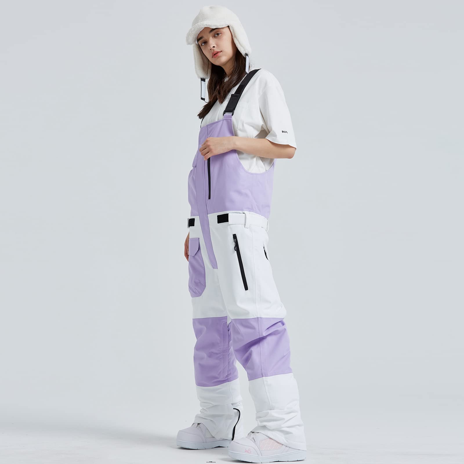 Waterproof Insulated Ski Overalls for Women & Men - Windproof Snow Bibs Pants for Skiing & Snowboarding | Perfect for Outdoor Winter Sports & Cold Weather Activities