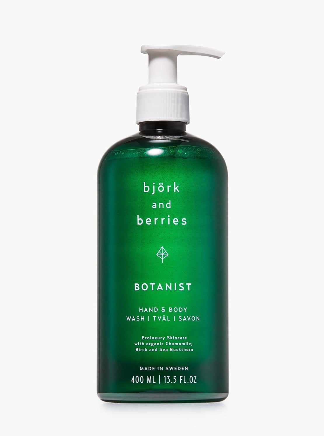 Bjork & Berries Botanist Hand & Body Wash - Natural Plant-Based Cleanser for Soft Skin | Perfect for Daily Shower & Spa Relaxation