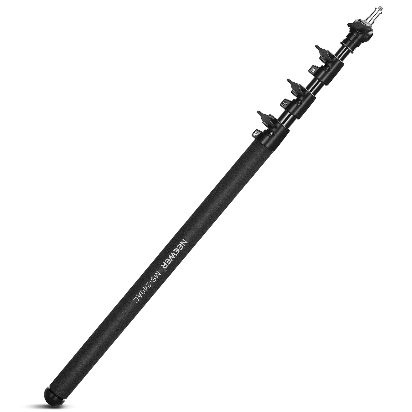 NEEWER MS240AC 7.9ft/240cm Telescopic Air Cushion Boom Pole - Professional Microphone Stand for Video Recording, Podcasting & Studio Use