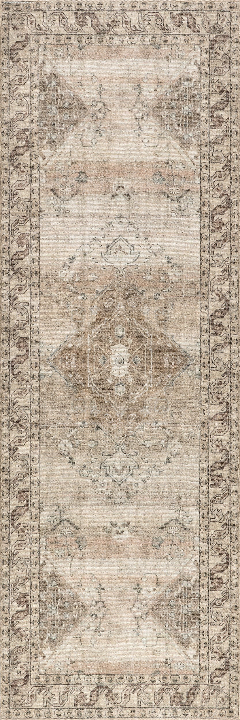 Bay Head Antiqued Jute Blend Rug - Natural Beige Bohemian Style Area Rug for Living Room, Bedroom & Home Decor