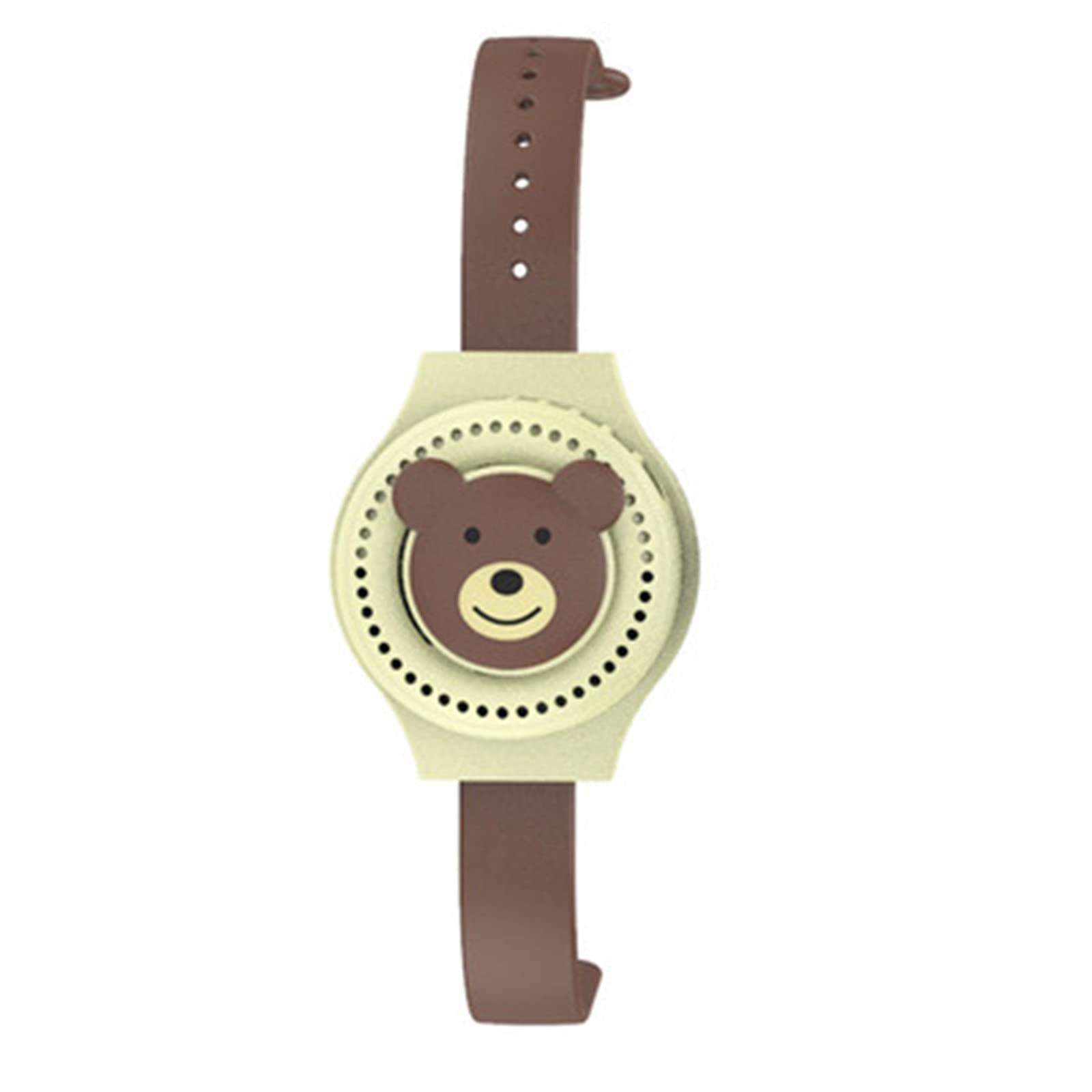 Comigeewa YZROGG Cartoon Watch Leafless Small Fan - USB Rechargeable, Ultra Quiet Mini Fan for Kids - Perfect for School, Travel, and Outdoor Activities
