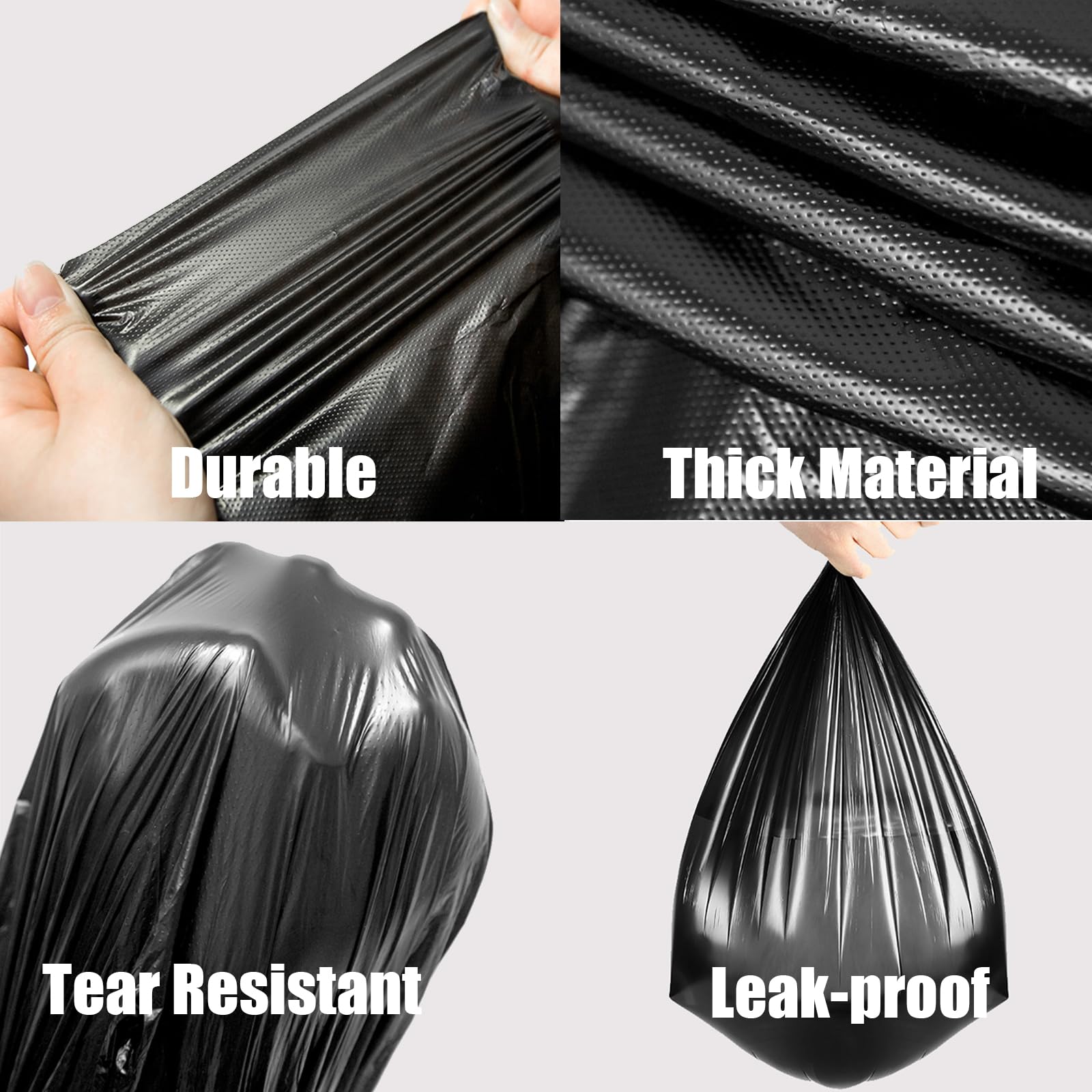 Outdoor Dog Waste Trash Can with Lid - Large Pet Poop Container with Removable Inner Bin & Garbage Bags for Yard, Garden, Kitchen - Black | Perfect for Dog Owners, Parks & Backyard Cleanup