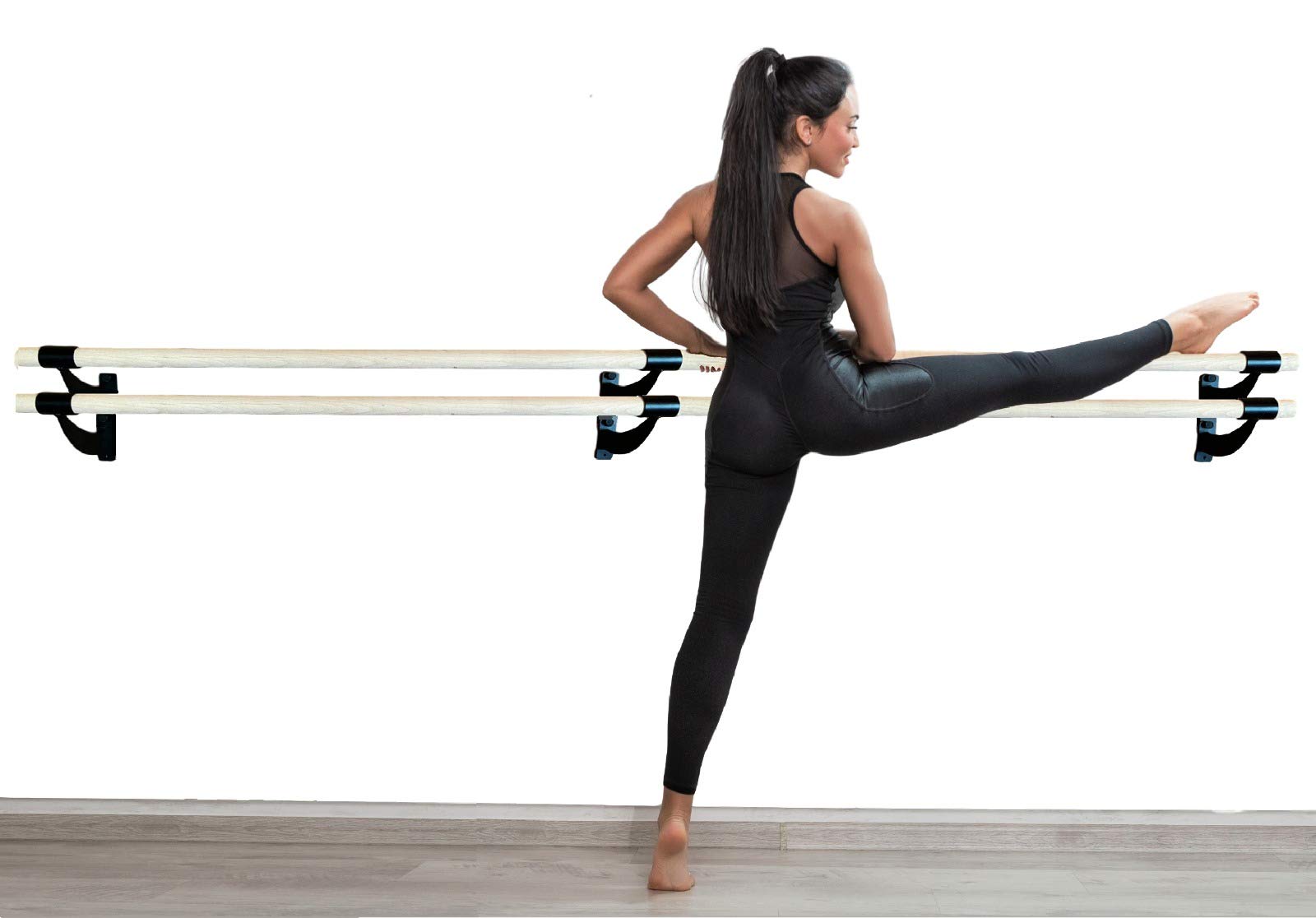 9 FT Double Ballet Barre for Home & Studio - 2.0