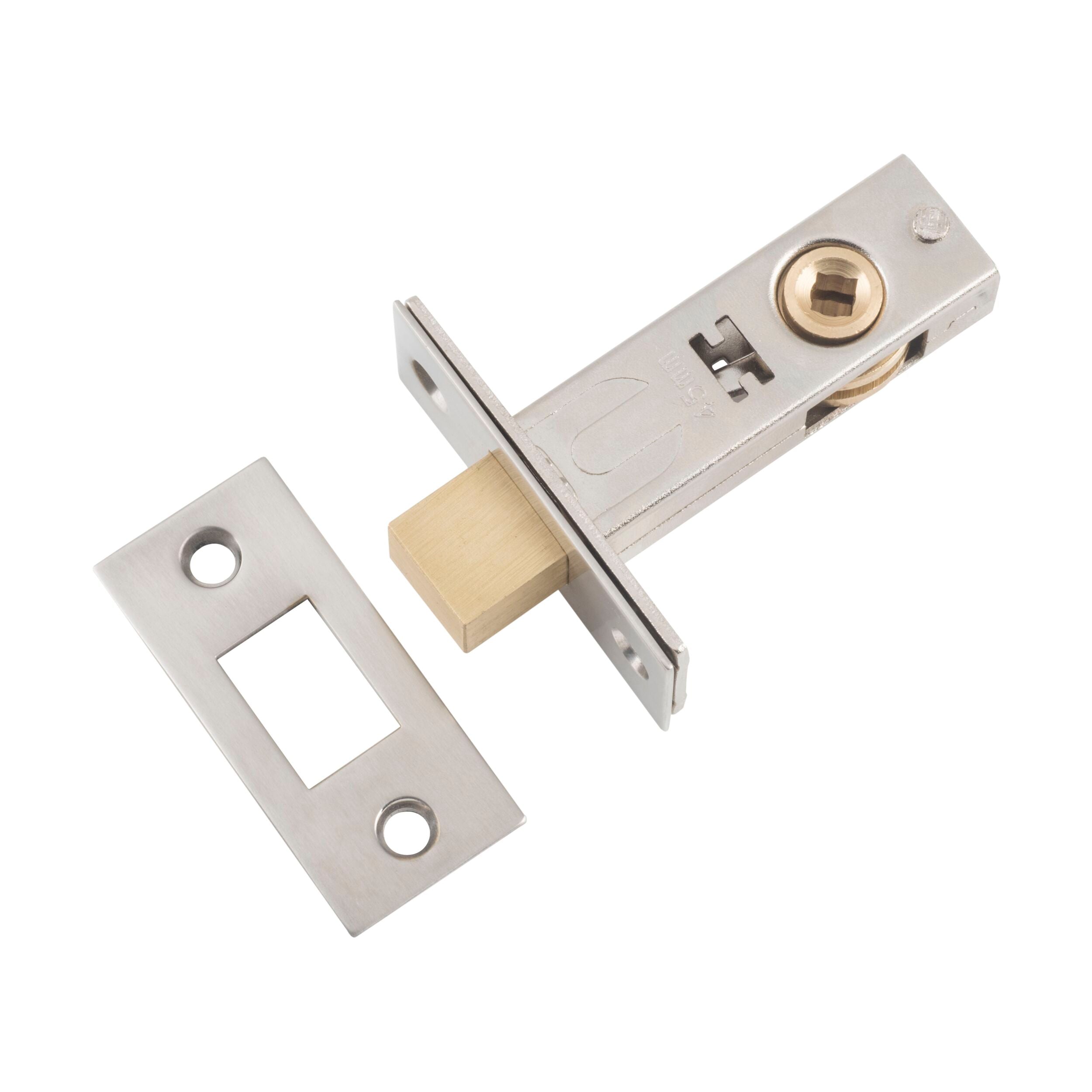 6236 Privacy Bolt Satin Nickel Finish - 45mm Backset - Secure Door Lock for Bedroom, Bathroom & Interior Doors - Home Security Hardware
