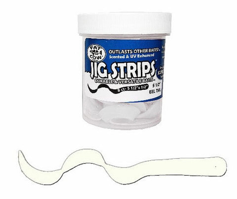 Premium Fat Cow Jig Strips Eel Tail 5.5