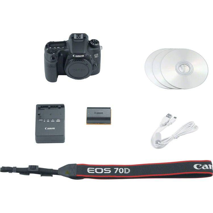Canon EOS 70D/80D DSLR Camera Body Only - Professional Digital SLR for Photography & Videography - USA Deluxe Bundle - Perfect for Travel, Events & Portrait Photography