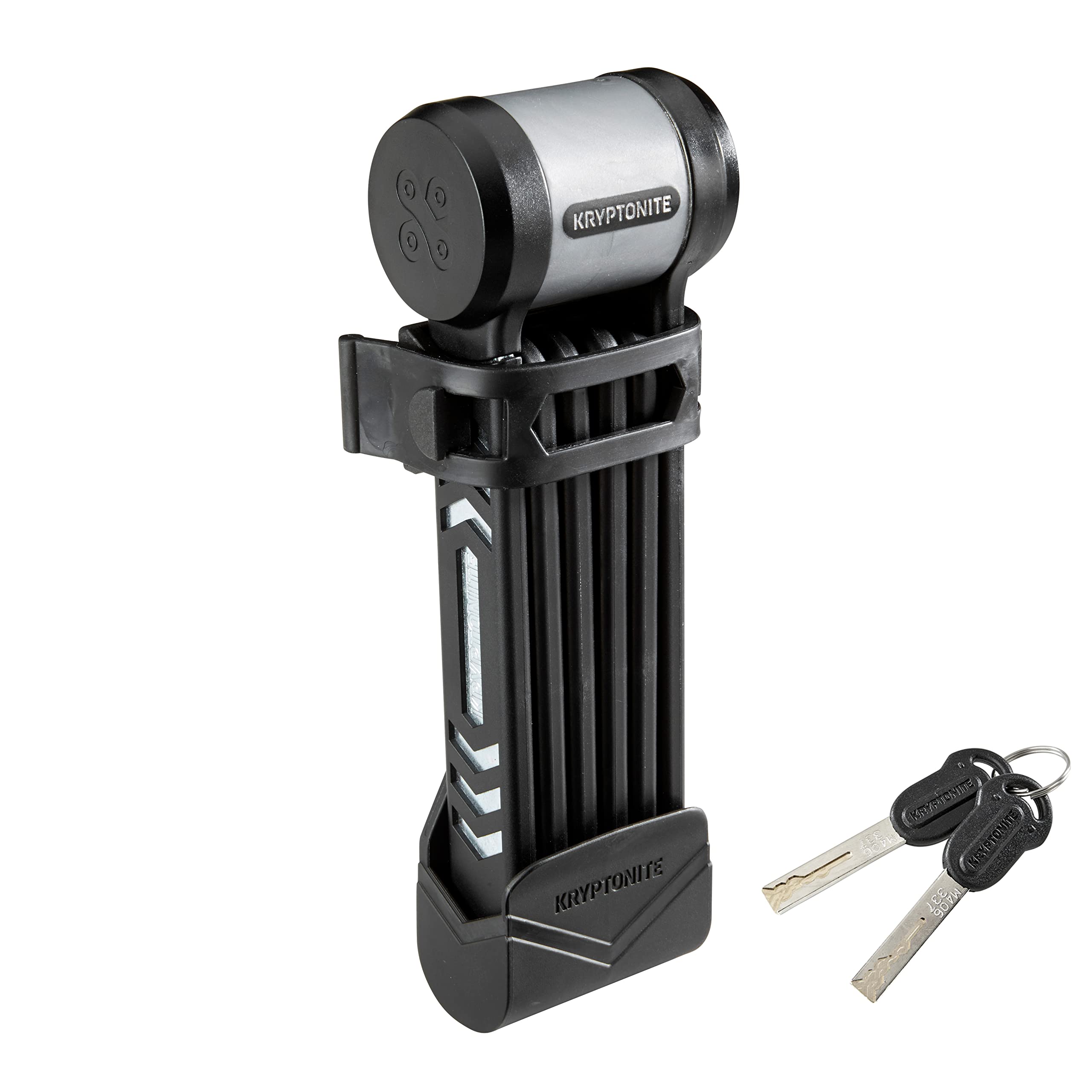 Kryptonite Kryptolok 685 Folding Bike Lock - Compact, Lightweight & High Security Anti-Theft Bicycle Lock with 2 Keys & Mount | 85cm (33 in) | Ideal for E-Bikes, Scooters, Road & Mountain Bikes | Perfect for Urban Commuting & Outdoor Adventures