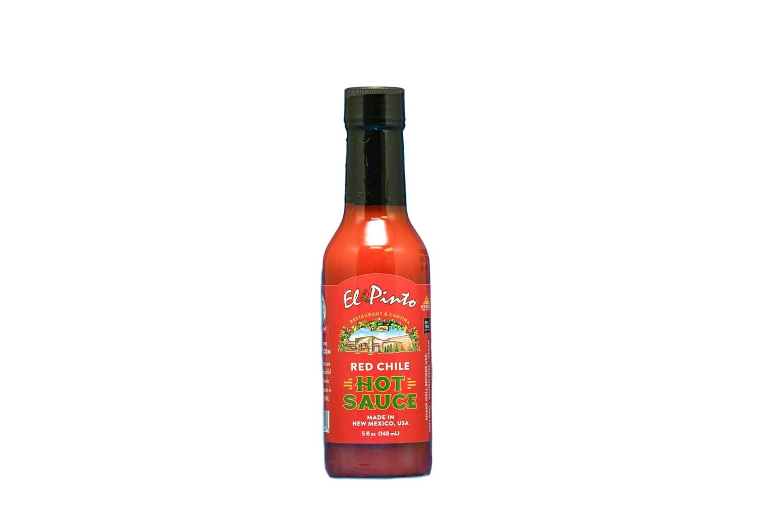 El Pinto Red Chile Hot Sauce - 5 oz Bottle | Authentic New Mexican Flavor | Perfect for Tacos, Burritos, and Grilled Meats