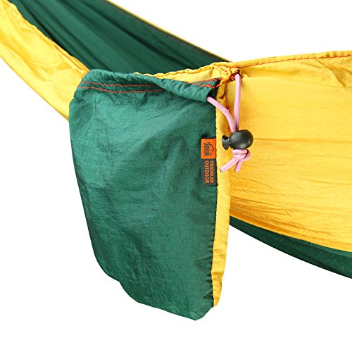 ELEOPTION Portable Double Camping Hammock with Aluminum Carabiners - 118