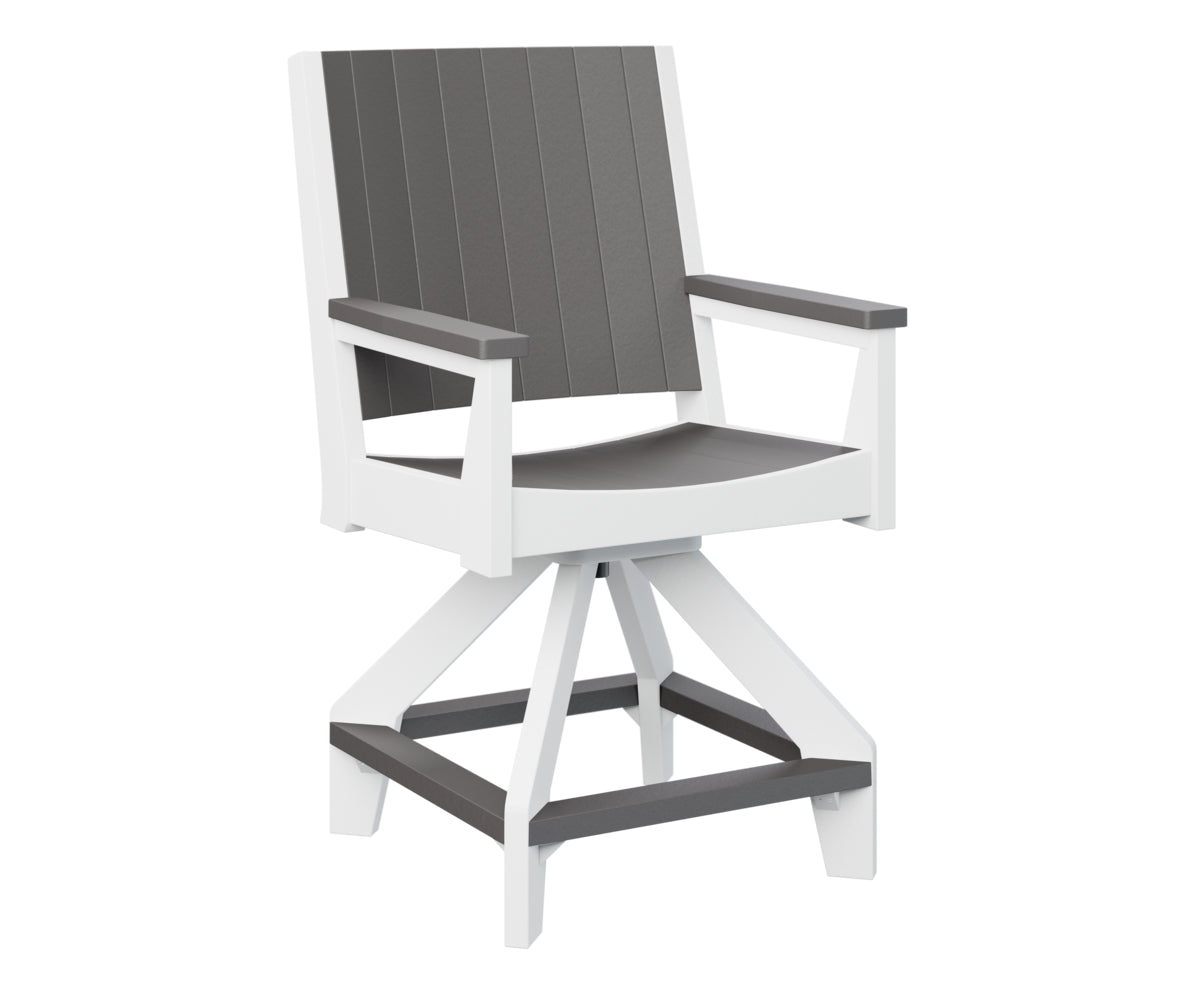 Berlin Gardens Mayhew Swivel Bar Stool - Adjustable Height Counter Chair for Kitchen Island, Breakfast Bar & Home Pub Use