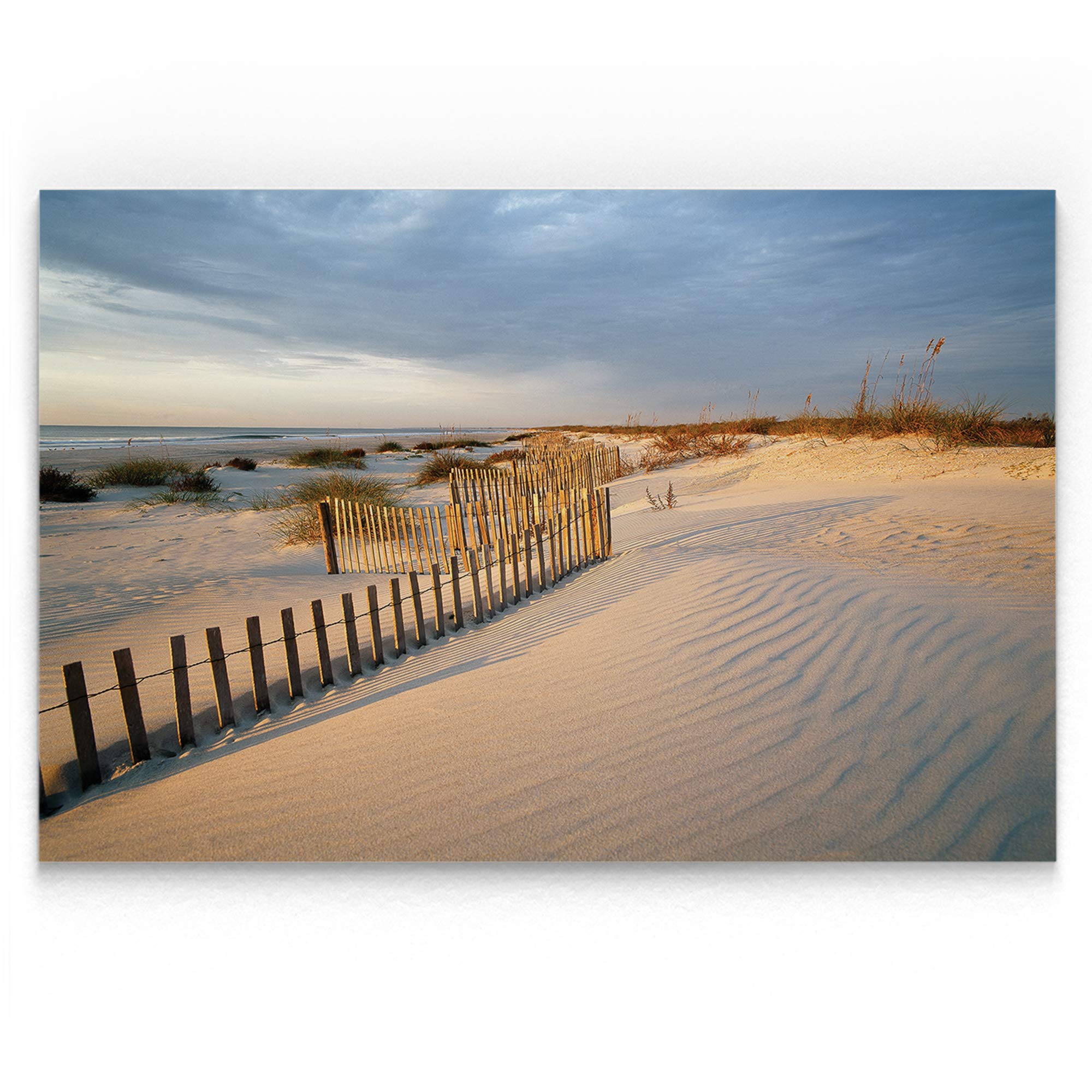 Renditions Gallery Sunset Huntington Horizon Canvas Wall Art - Modern Home & Office Décor for Living Room, Bedroom - 32x48 Inches - Perfect for Coastal & Nature Inspired Interior Design