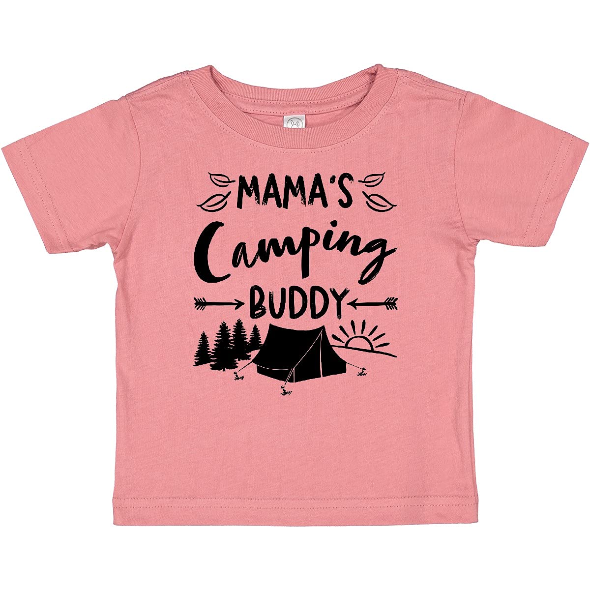 Inktastic Mamas Camping Buddy Baby T-Shirt - Cute Graphic Tee for Toddlers & Infants - Soft Cotton Short Sleeve Shirt - Perfect for Outdoor Adventures, Family Trips & Playdates