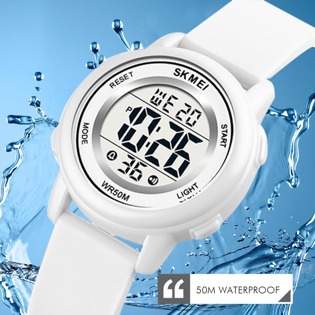 MASTOP Fashion LED Digital Sports Watch with Stopwatch, Calendar & 5Bar Waterproof - Multifunctional Wristwatch for Running, Swimming & Outdoor Activities