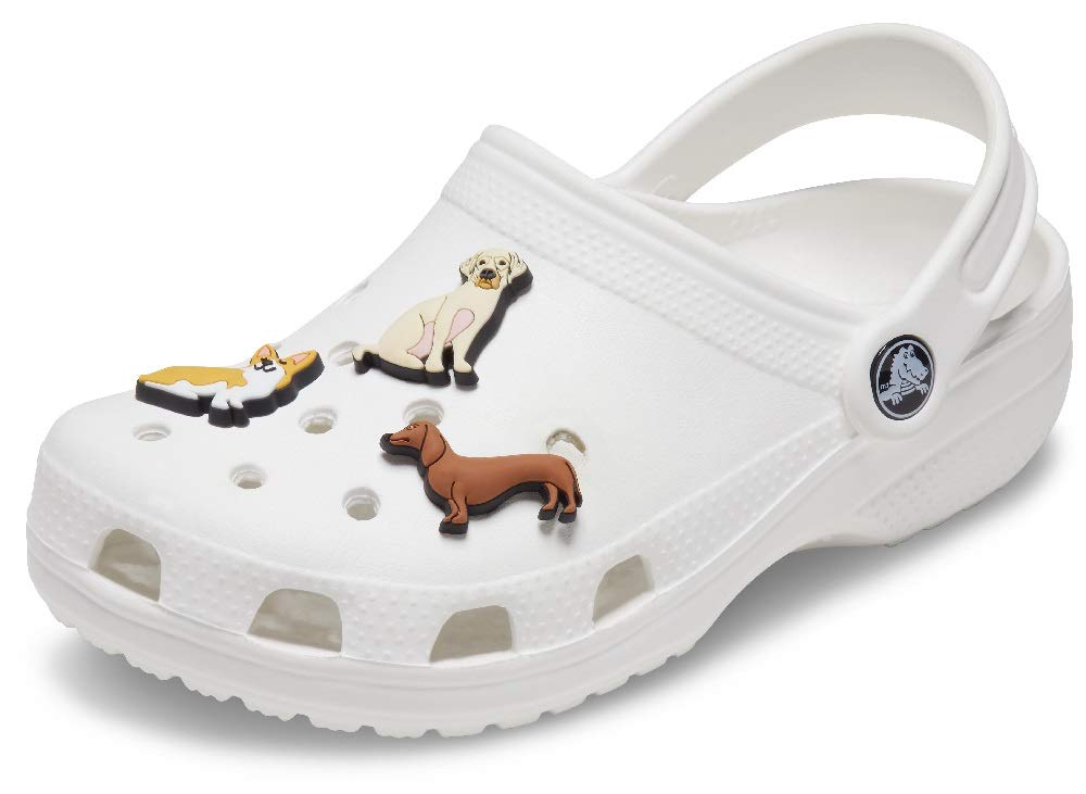 Crocs Classic Clog Shoes for Men & Women with 3-Pack Jibbitz Charms - Comfortable Slip-On Water Shoes for Beach, Pool, and Casual Wear