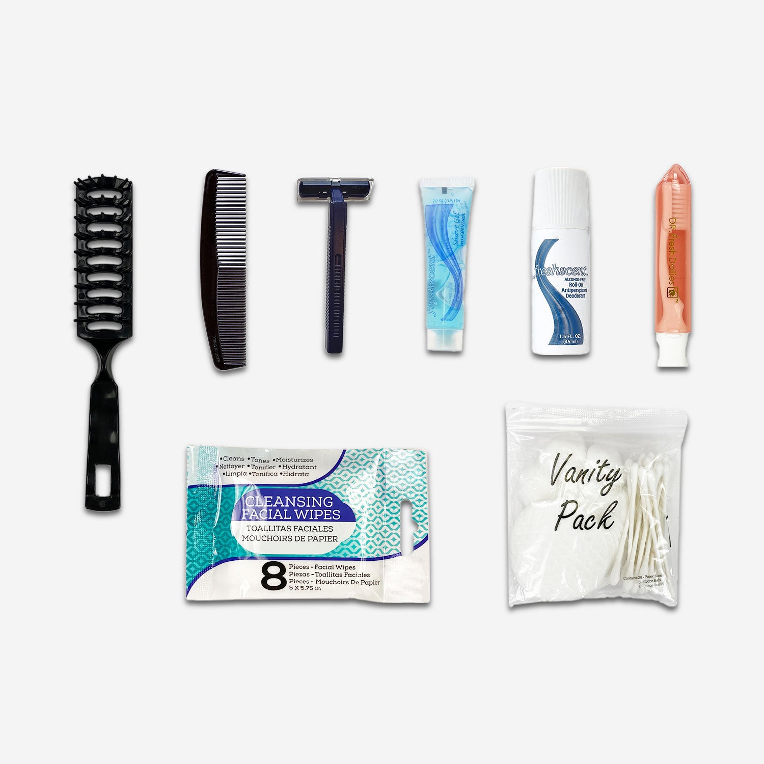 Traveler's Choice Premium Amenities Kit for Airplane, Hotel & Business Travel - Essential Toiletries & Comfort Items for Frequent Flyers