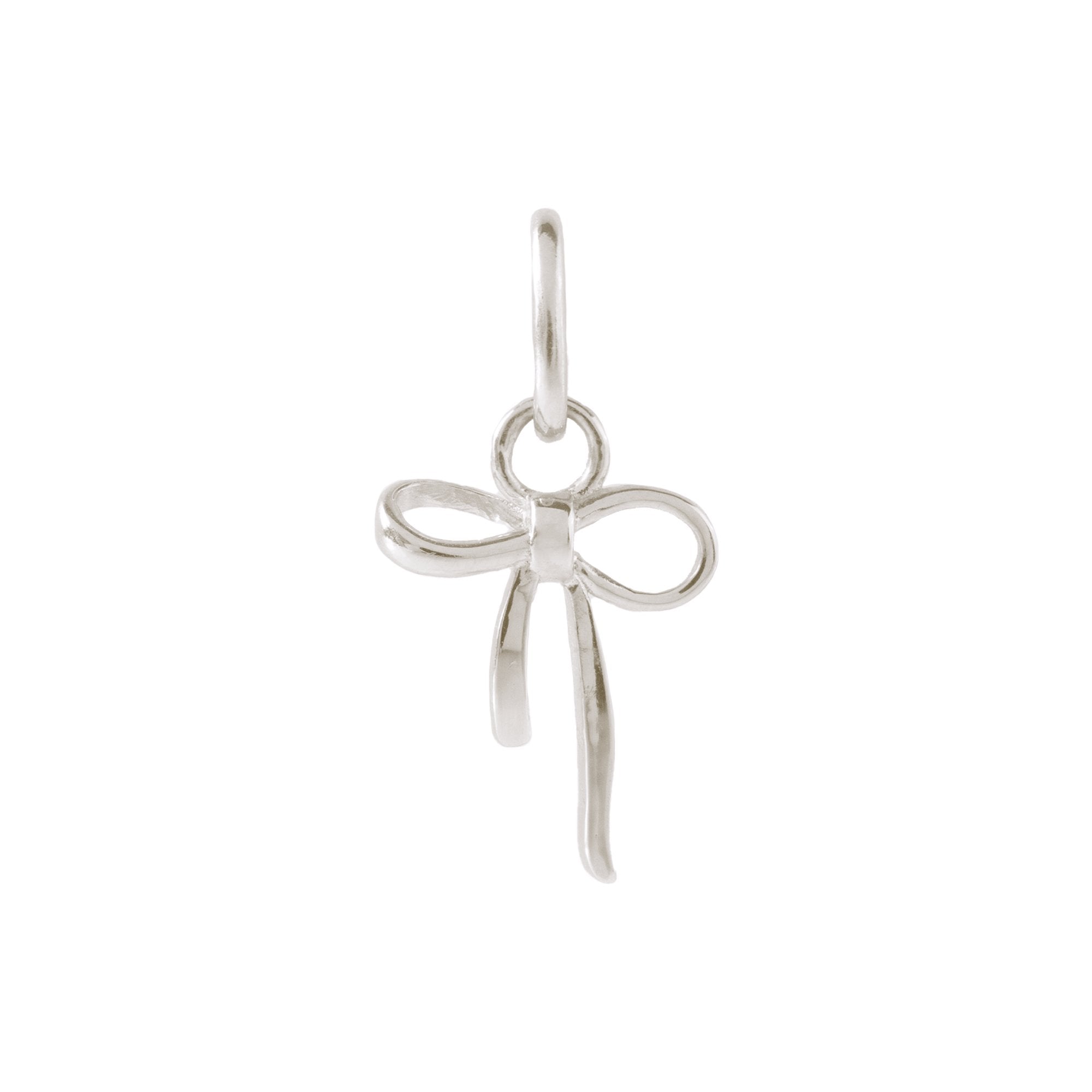FRAICHE Silver Bow Charm - Elegant Jewelry Accessory for Bracelets, Necklaces & DIY Crafts | Perfect for Gifts, Parties & Fashion Styling