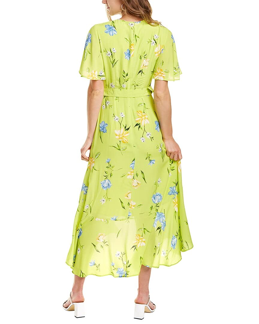 French Connection Women's Francis Drape Maxi Wrap Dress - Elegant Flowy Long Dress for Summer, Beach, and Special Occasions