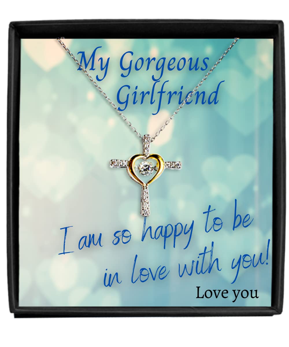 Girlfriend Necklace - Funny & Romantic Jewelry Gift for Her - Birthday, Anniversary, Valentine's Day Present - Perfect for Date Nights & Special Occasions