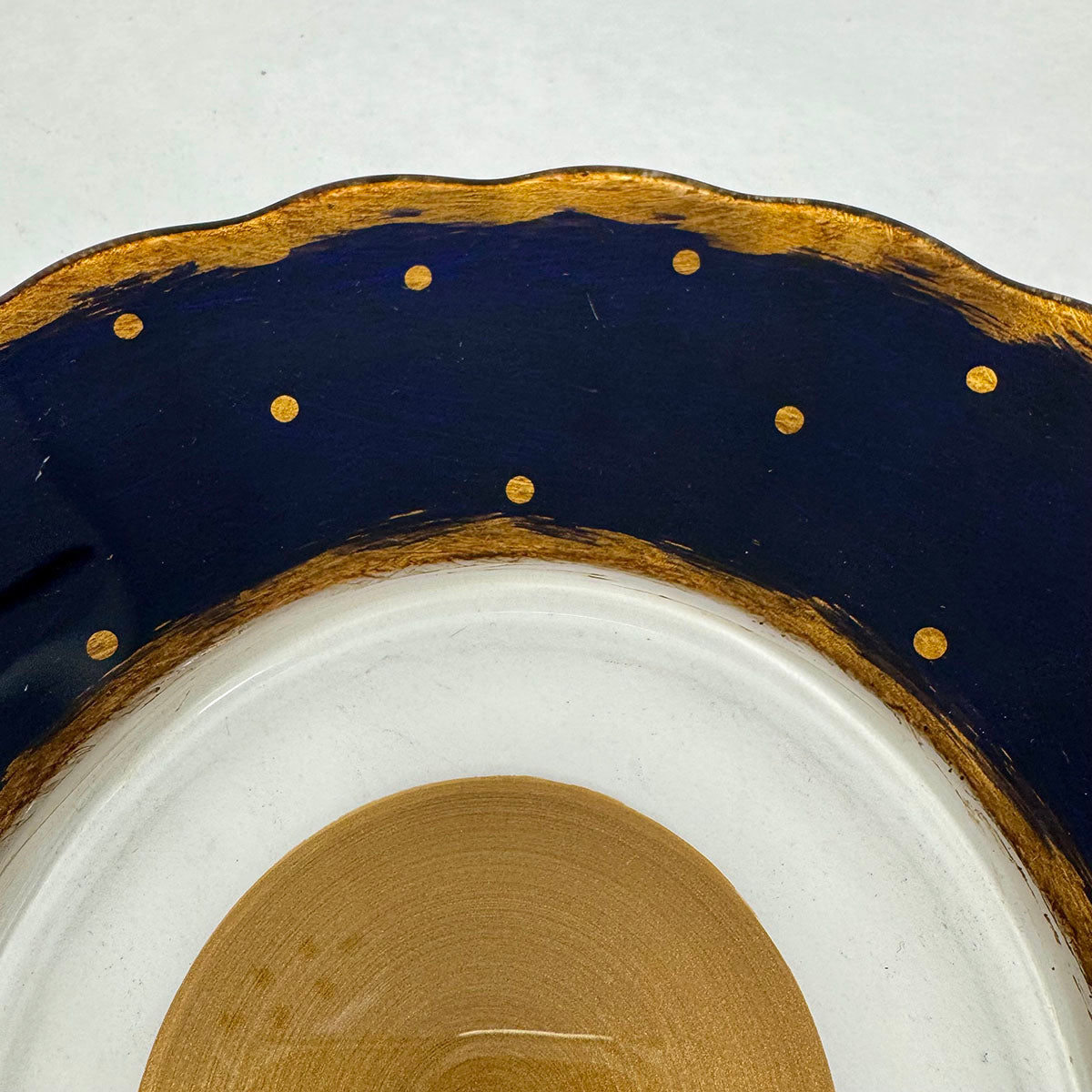 Set of 4 Stylish Polka Dot Ceramic Plates by Material Possessions - Perfect for Dinner Parties, Home Decor & Gift Giving