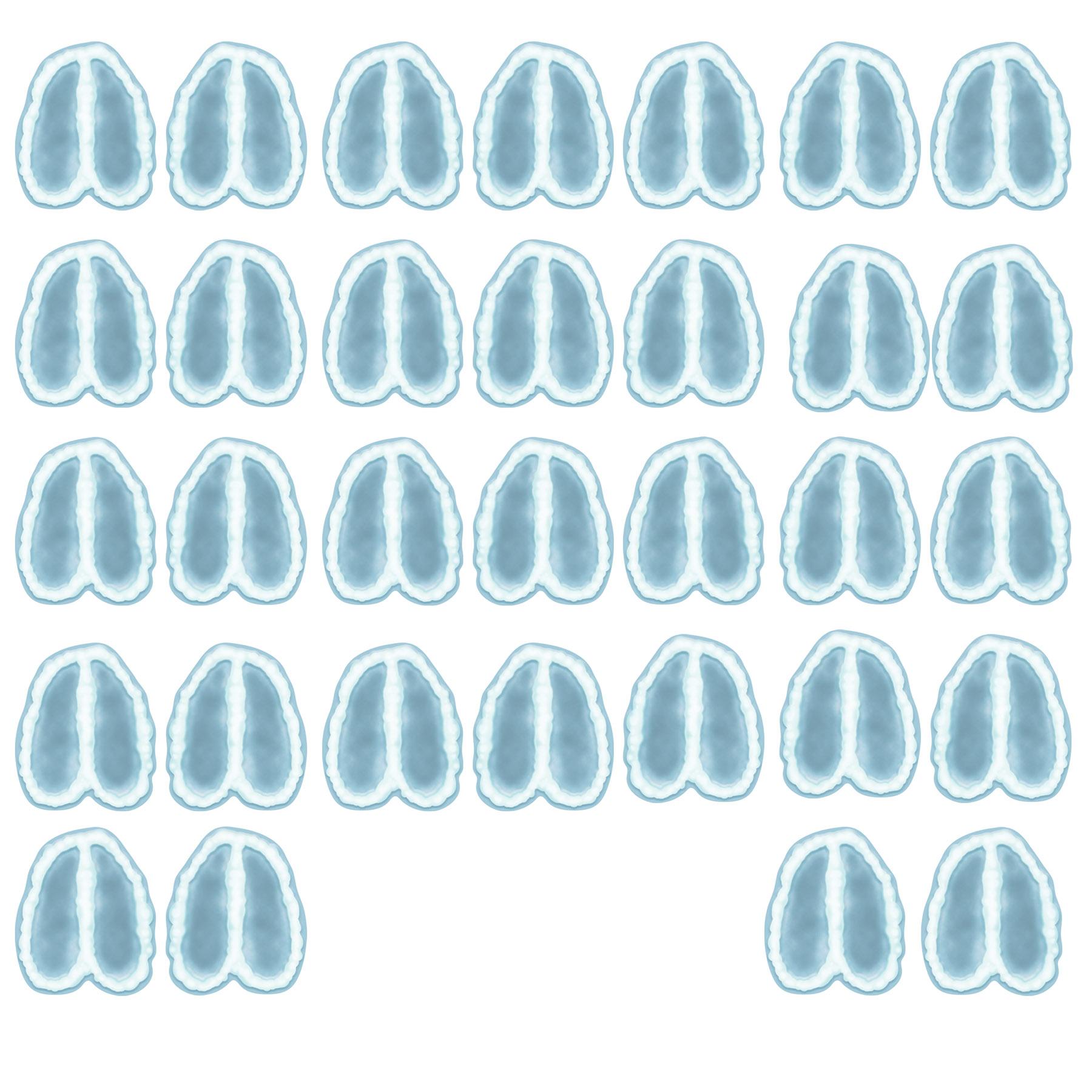 12 Pack Beistle Christmas Reindeer Footprints Peel & Stick Window Clings - Holiday Home Decor for Windows, Glass Doors & Mirrors (Festive Party Decoration)