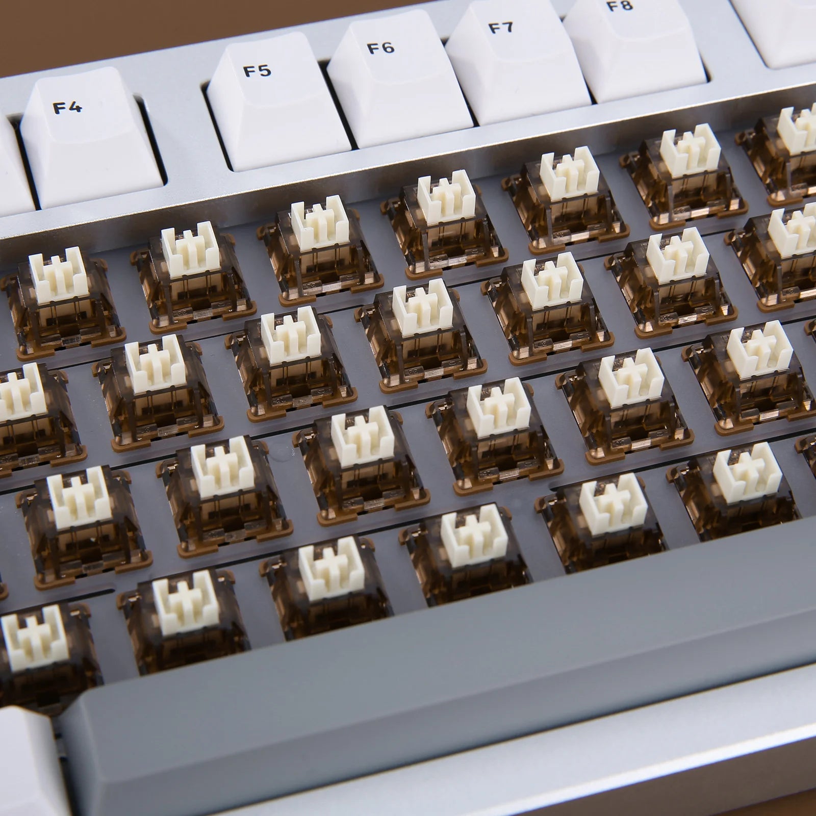 YUNZII Cocoa Cream V2 Linear Mechanical Keyboard Switches - Smooth & Quiet Gaming Switches for Custom Keyboards (PC, Mac, Typing, Gaming)