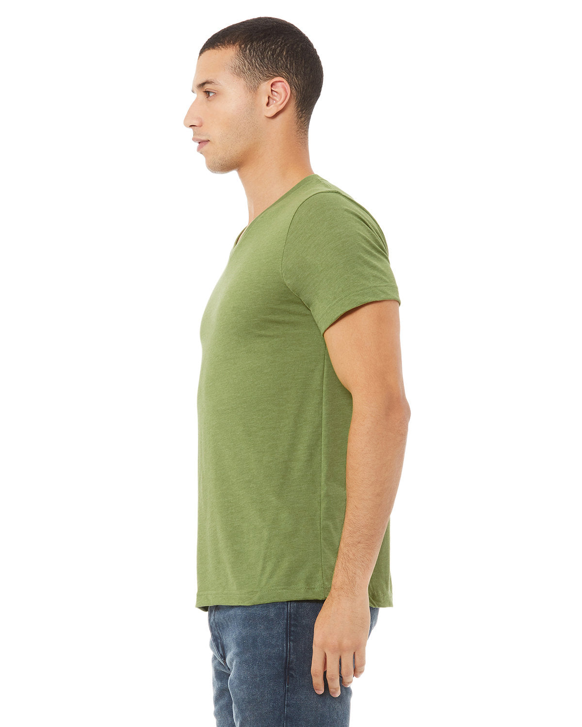 Bella + Canvas 3005CVC Unisex V-Neck T-Shirt - Soft CVC Jersey Fabric for Men & Women - Perfect for Casual Wear, Work Uniforms & Screen Printing