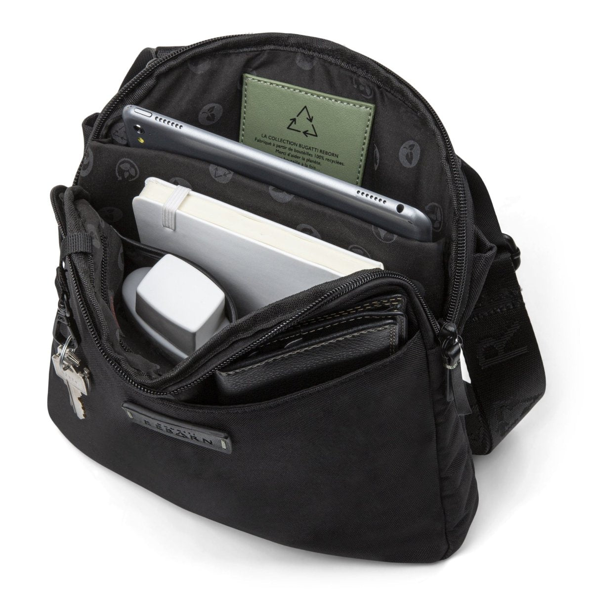 Bugatti Reborn Slim Crossbody Bag for Women - Stylish & Lightweight Shoulder Purse - Perfect for Travel, Shopping & Everyday Use