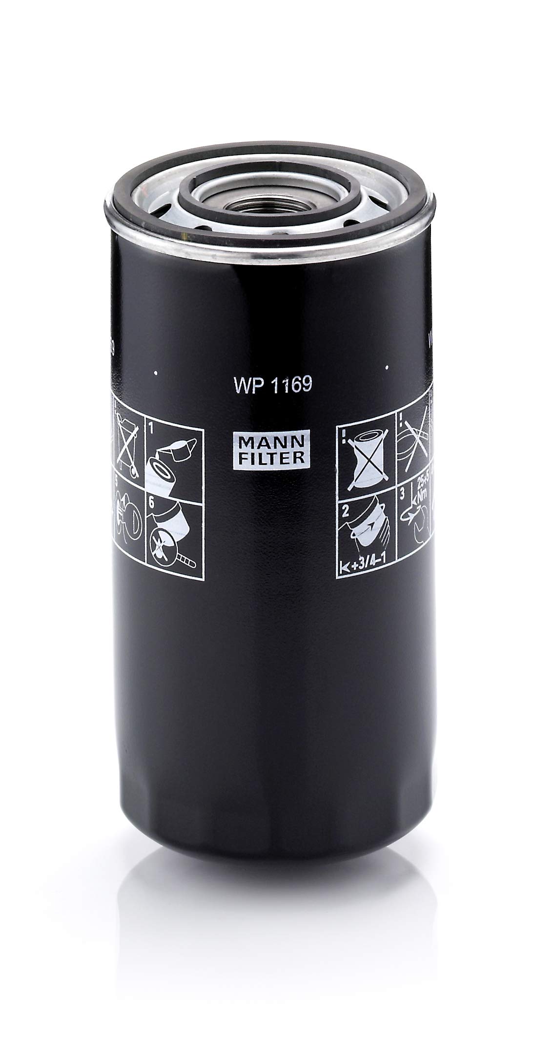 Mann Filter WP1169 Premium Spin-On Secondary Oil Filter for Cars, Trucks & SUVs – Ideal for Engine Protection & Longevity