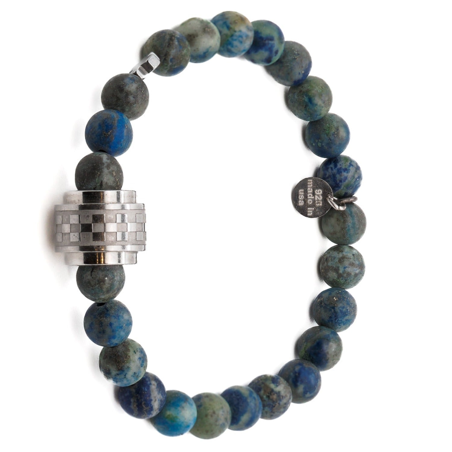 Azurite Stone Beaded Bracelet for Women - Healing Crystal Jewelry for Energy & Protection | Perfect for Meditation, Yoga & Spiritual Gifts