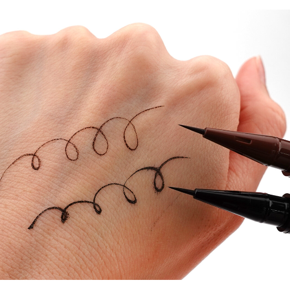 Canmake Waterproof Slim Liquid Eyeliner - Long Lasting Smudge Proof Brown Eyeliner for Precise Lines | Perfect for Everyday Makeup & Special Occasions