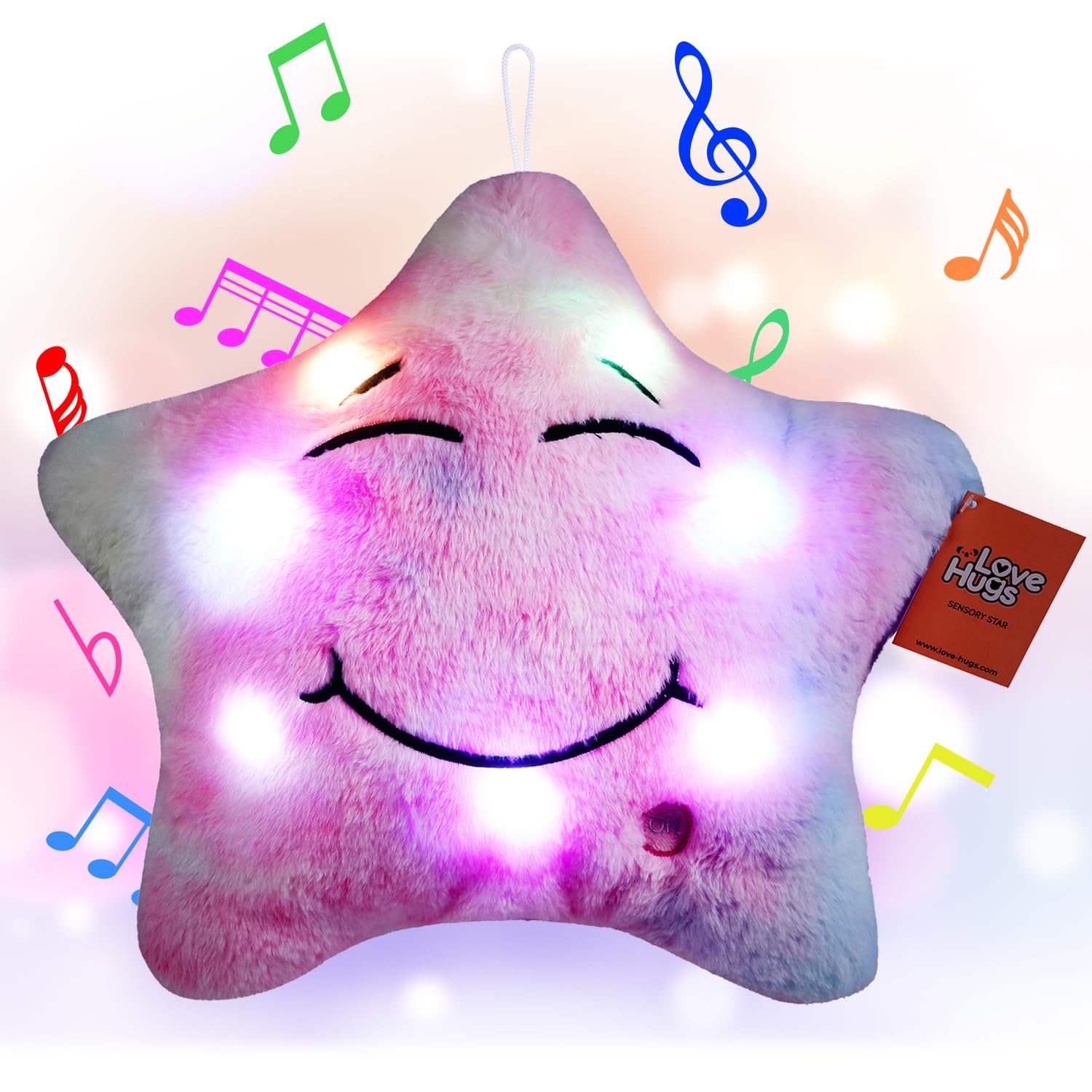 **Twinkle Twinkle Little Star Musical Plush Toy - Light Up Sensory Toy for Autistic Children & Newborns - Calming Autism Therapy Toy for Bedtime & Playtime**