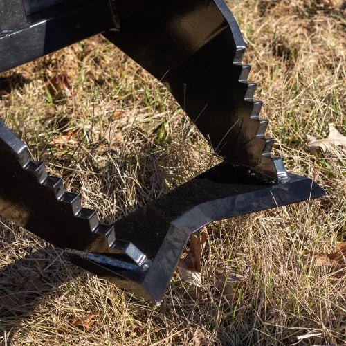 Heavy Duty Skid Steer Tree Grubber Attachment for Root & Stump Removal | Model 8207183 | Ideal for Land Clearing, Forestry Work & Property Maintenance