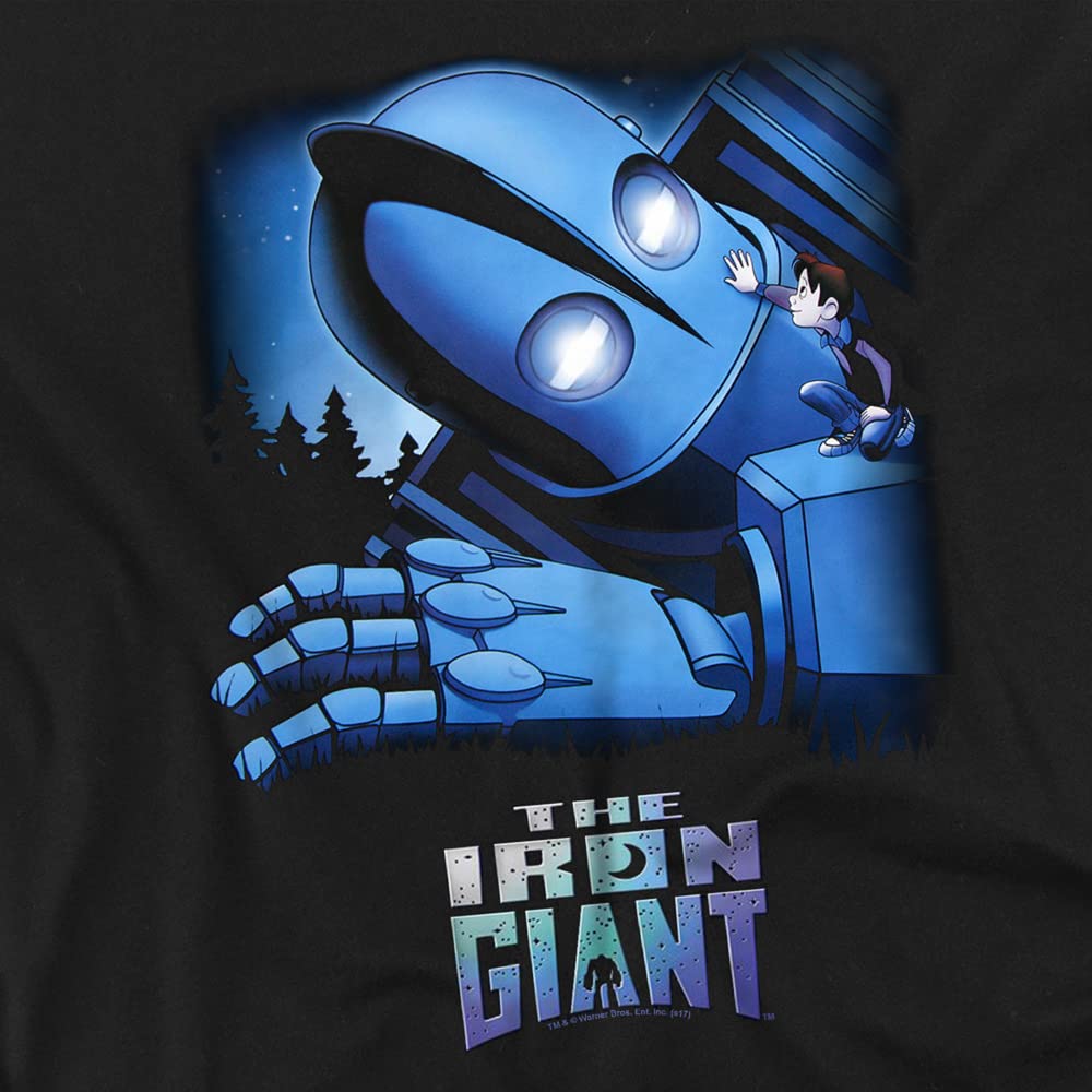 Popfunk Classic Iron Giant & Hogarth Unisex Adult T-Shirt | Vintage Cartoon Movie Tee | Casual Wear & Gift for Fans