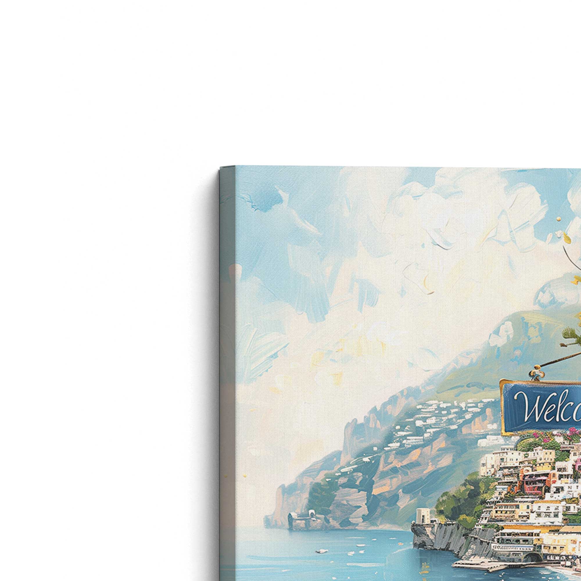 Coastal Charm Paradise Wall Art - Set of 2 Canvas Prints for Beach House Decor, Living Room & Bedroom
