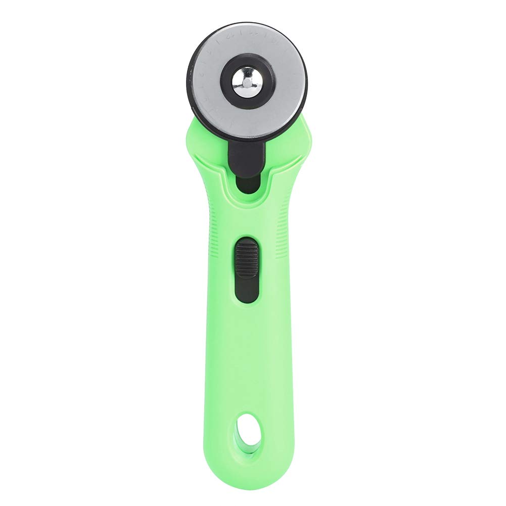 45mm Round Fabric Cutter Roller - Wear-Resistant & Efficient Sewing Accessory for Clothing, Quilting & DIY Crafts (Green) | Perfect for Cutting Cotton, Silk & Denim Fabrics