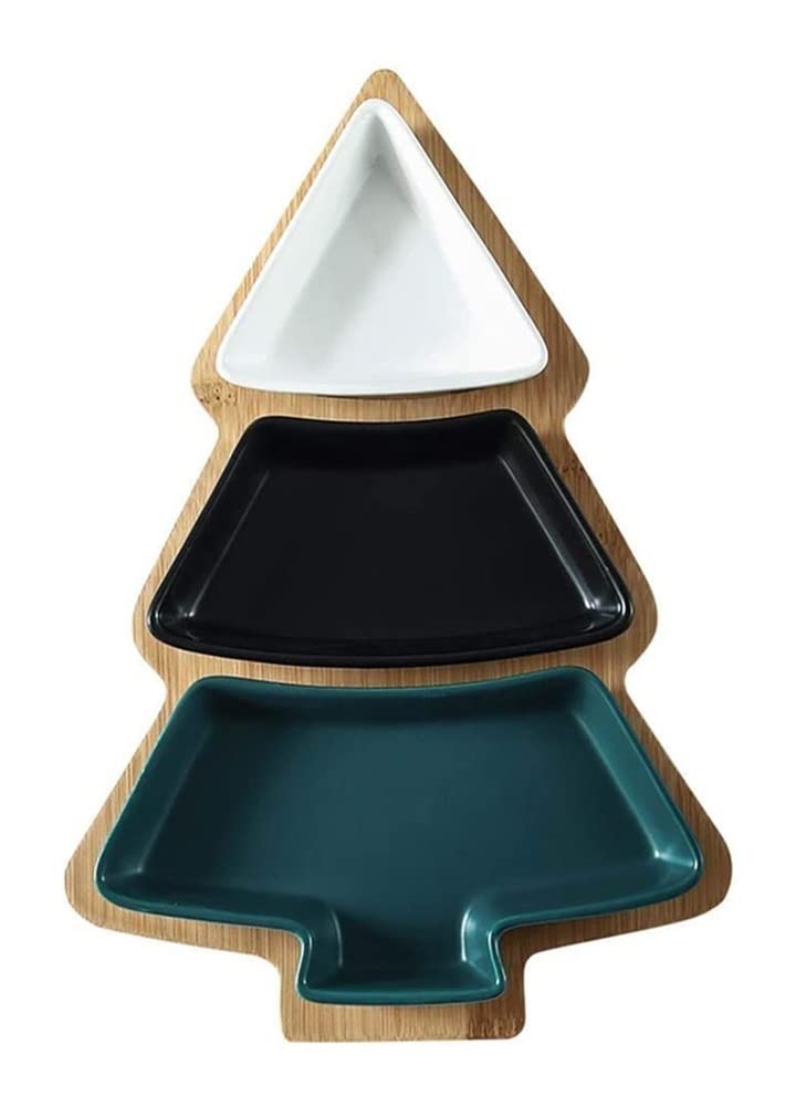 Premium Stoneware Snack Plate Set - Durable Dishware for Nuts, Dried Fruits & Appetizers - Perfect for Home Dining, Party Serving & Everyday Use