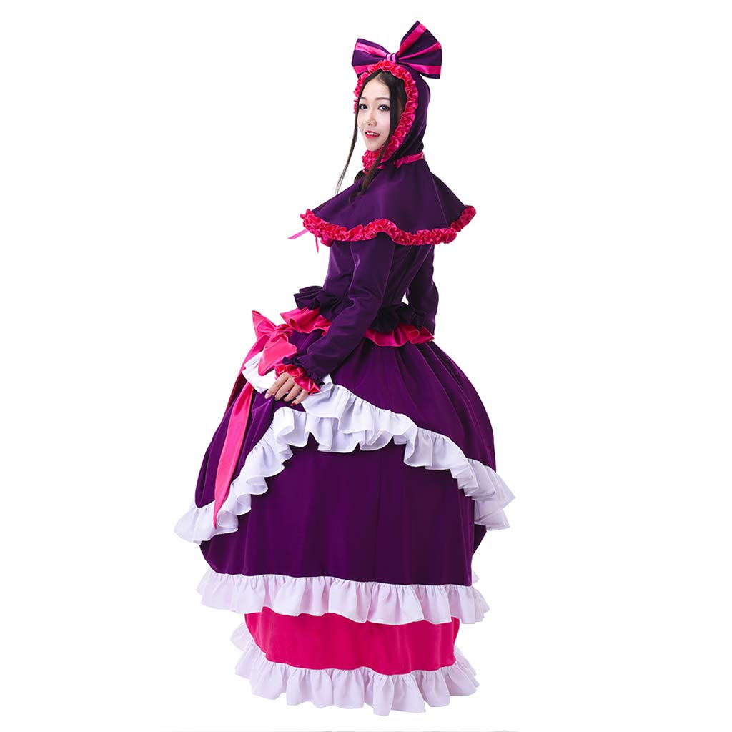 Sweet Lolita Dress - Shalltear Bloodfallen Cosplay Costume from Anime Overlord | Gothic Anime Cosplay, Convention Outfit & Halloween Costume