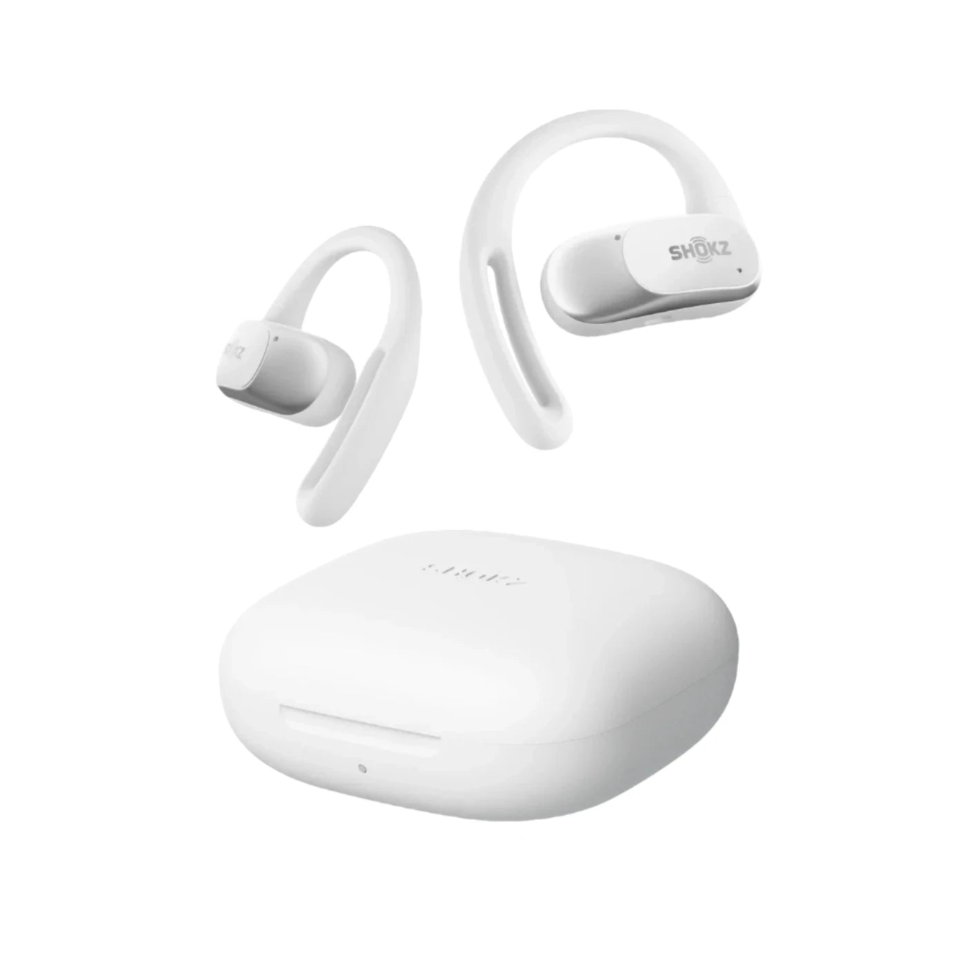Openfit Air White Wireless Earbuds - Lightweight Bluetooth Headphones for Running, Gym & Workout - Sweatproof & Noise Cancelling for Sports & Travel