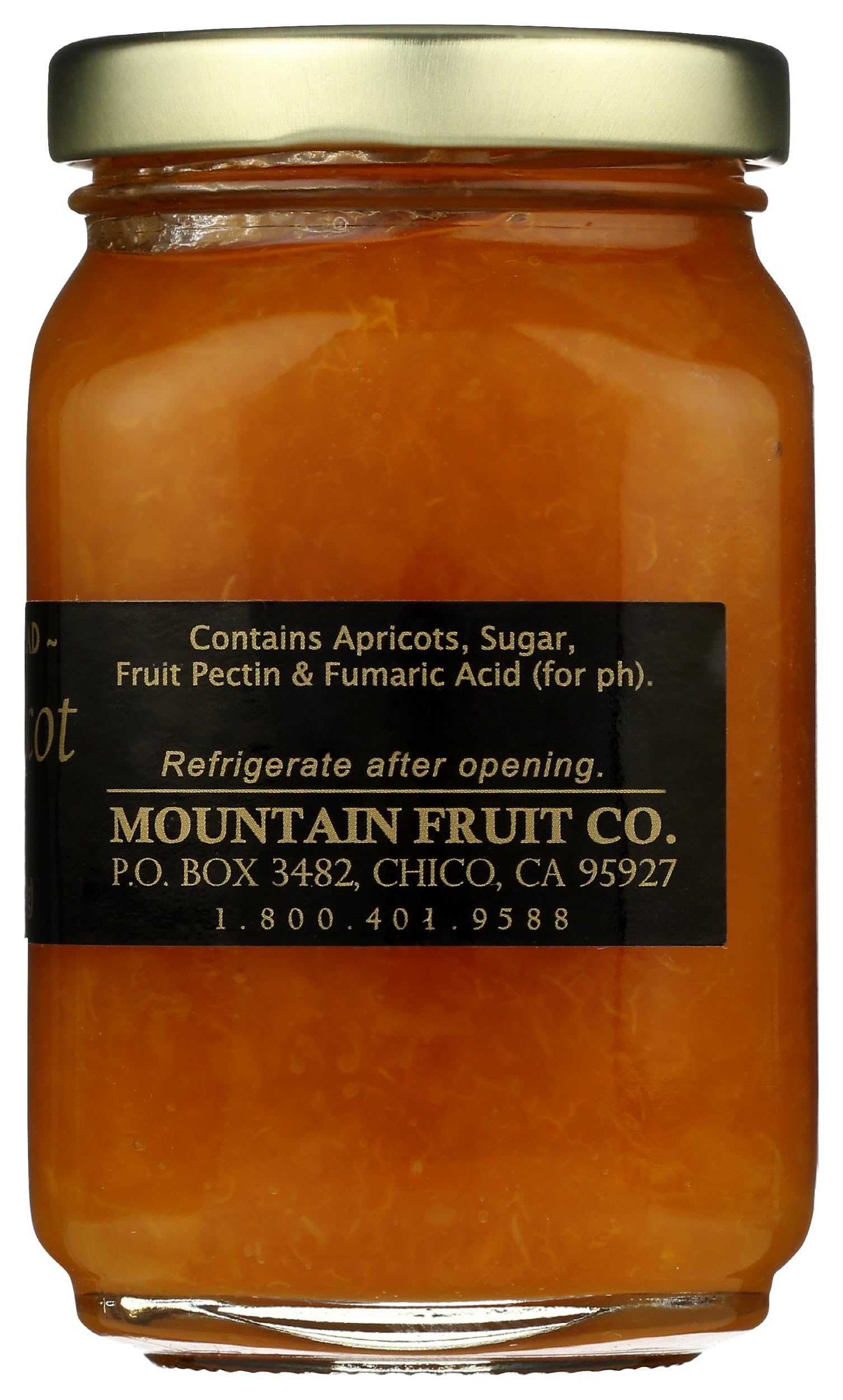 MOUNTAIN FRUIT COMPANY Always Apricot Jam, 9.5 oz (269g) - Premium Fruit Spread for Toast, Yogurt, Baking & Breakfast - All Natural, No Preservatives