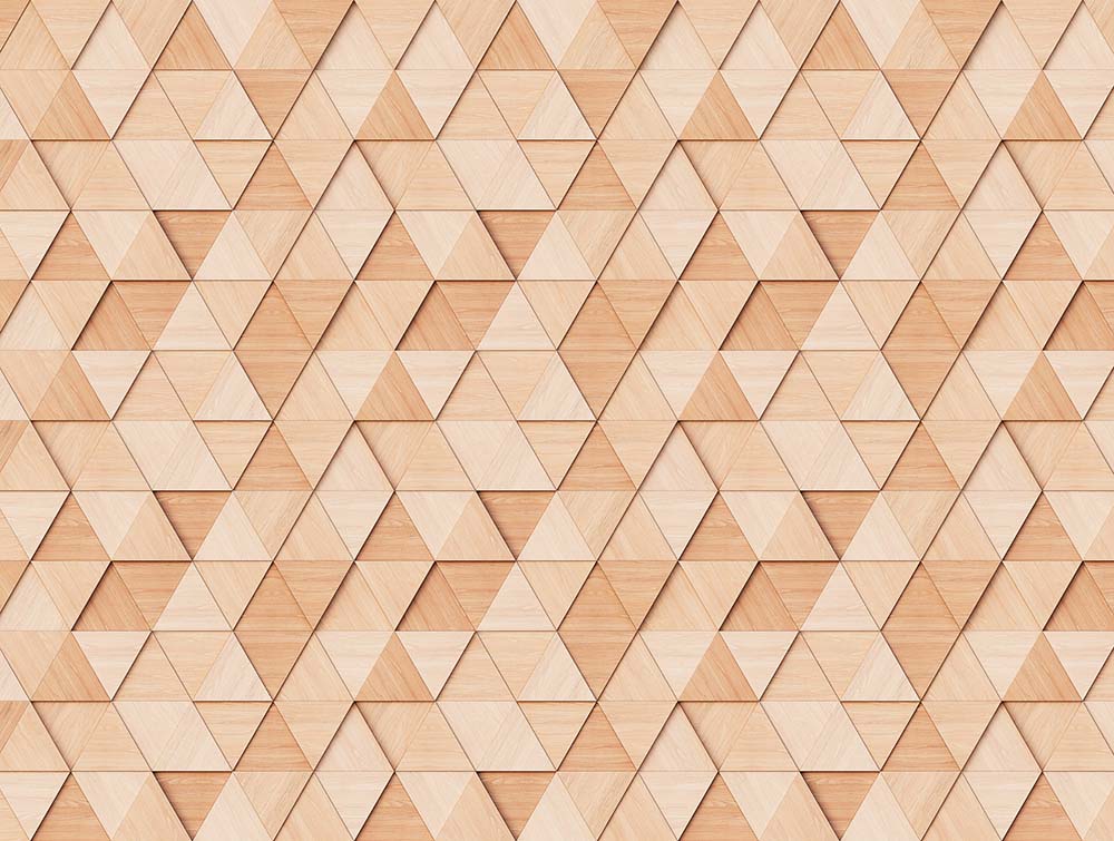 Embossed Triangle Wall Art - Modern Geometric Home Decor for Living Room, Bedroom & Office
