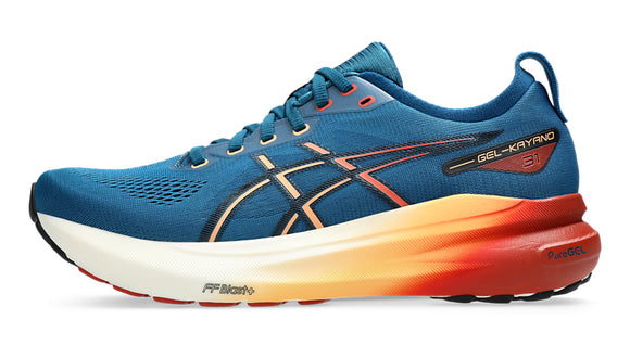 ASICS Gel-Kayano 31 Men's Running Shoes (D Width) - Rich Navy/Spice Latte | Premium Cushioning & Stability for Long-Distance Running, Jogging, and Gym Workouts